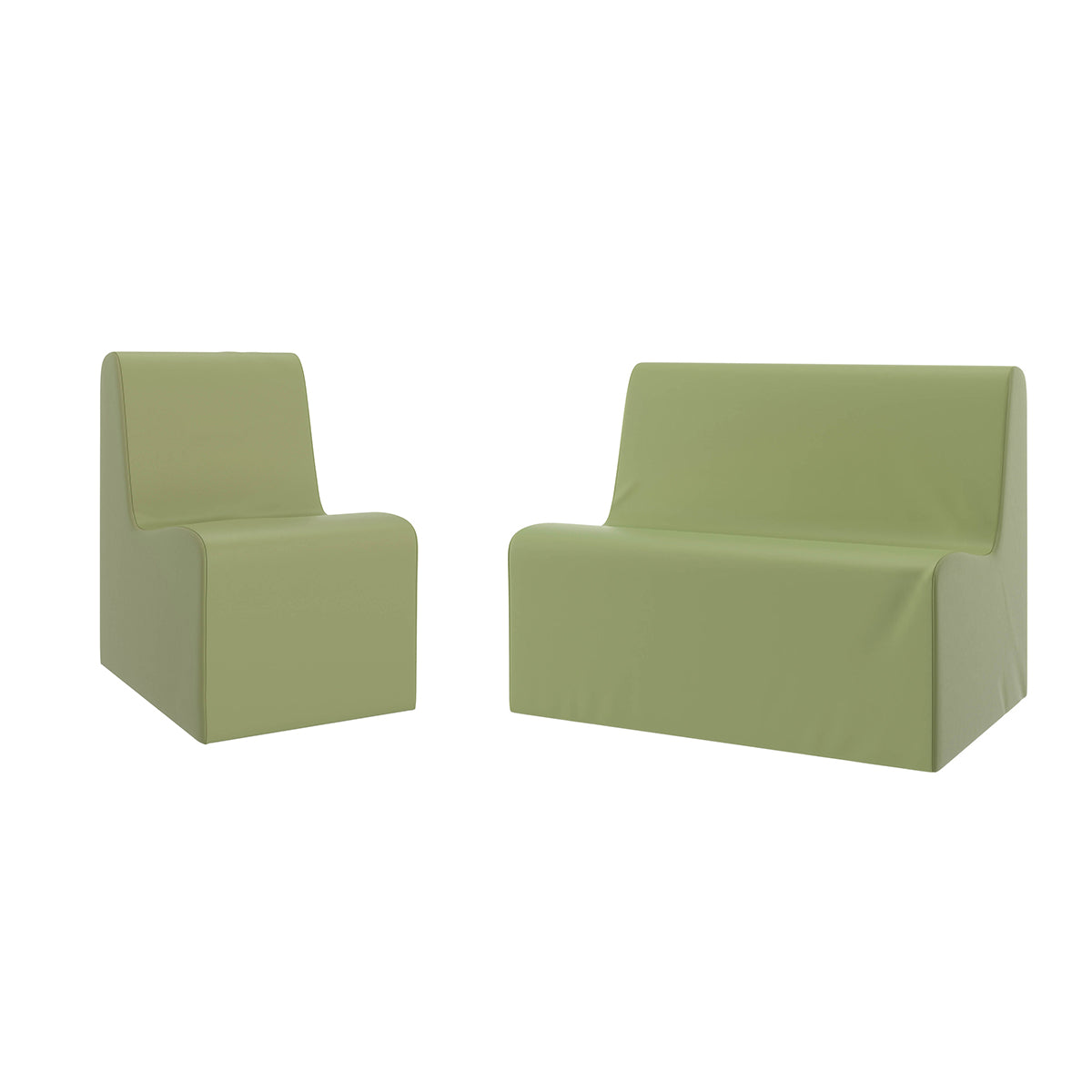 Large Contour Foam Chair and Sofa Set, view 3