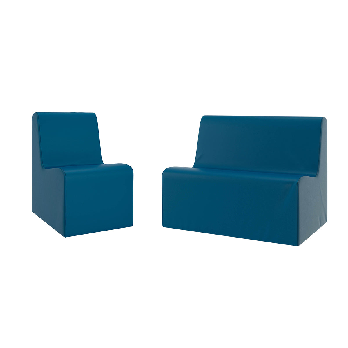 Large Contour Foam Chair and Sofa Set