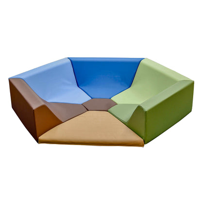 Hexagon Soft Seating Reading Nook, 7 Pieces, view 10