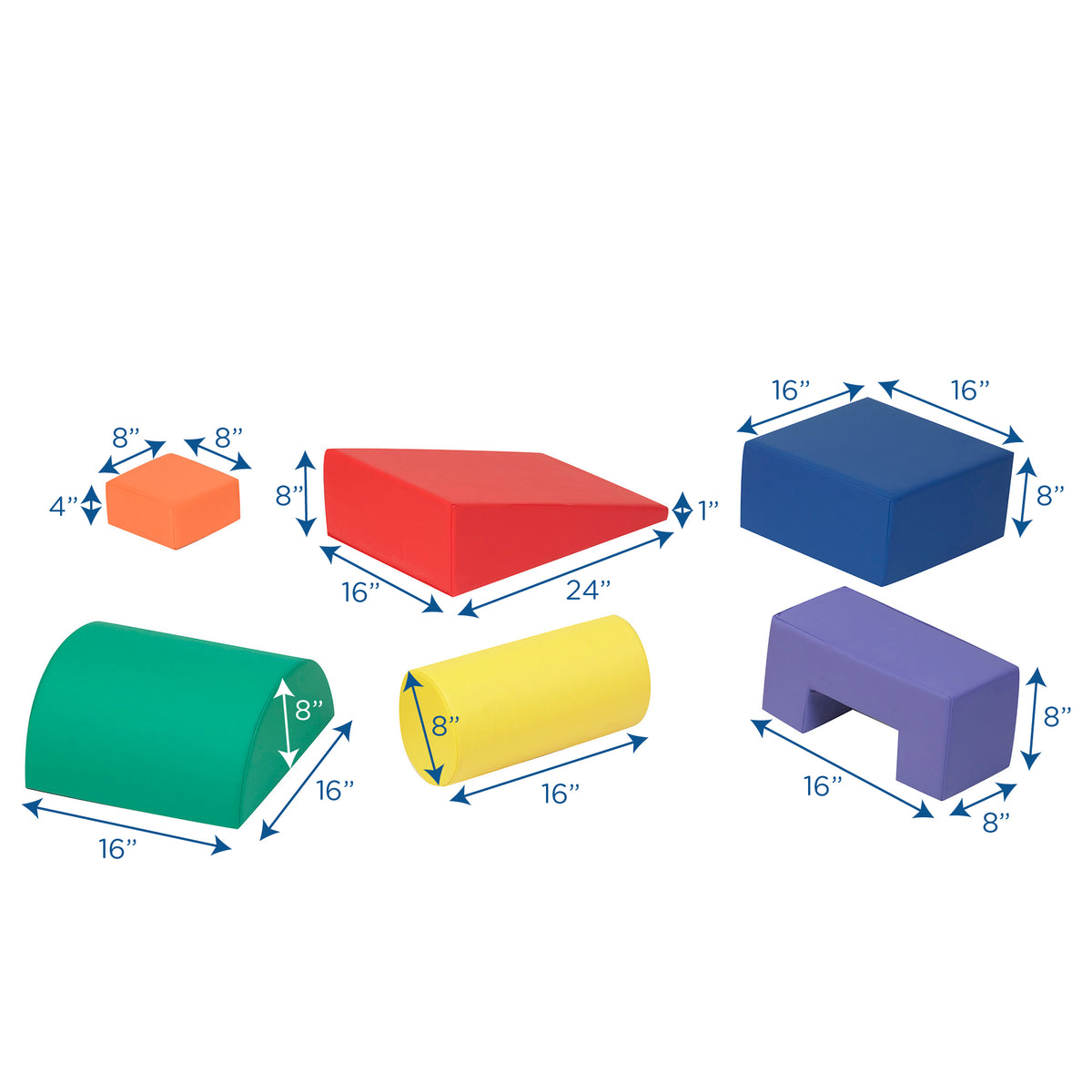 Soft Foam Climb and Play Shapes, 6 Piece, view 8