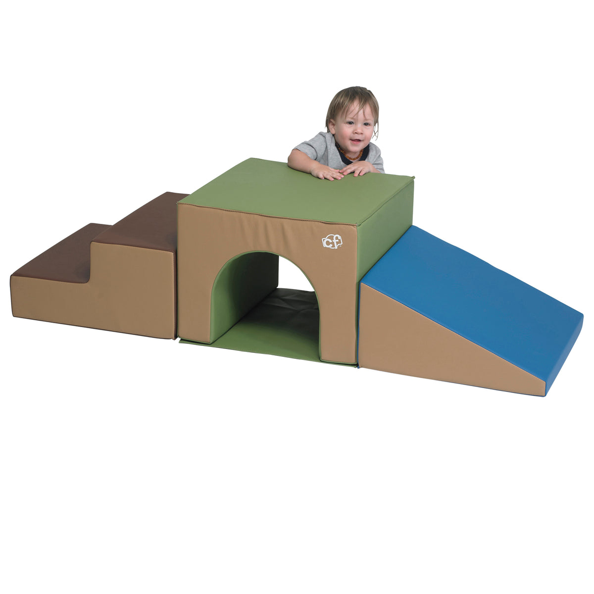 Compact Soft Play Tunnel Climber with Floor Mat, view 11