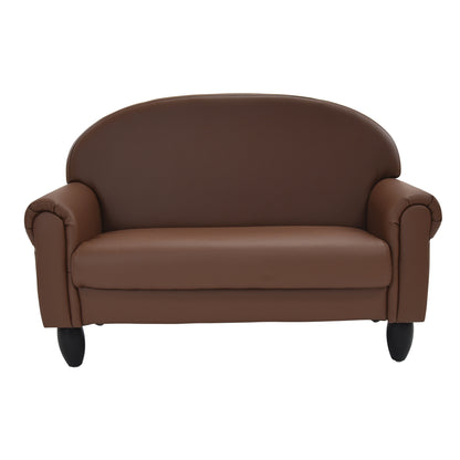 Kids Vegan Leather Chair and Sofa with Adjustable Legs, view 11