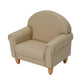 Kids Vegan Leather Chair and Sofa with Adjustable Legs, Buff with Natural Legs / Chair