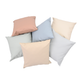 17" Foam-Filled Vegan Leather Floor Pillows – Set of 6
