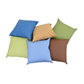 17" Foam-Filled Vegan Leather Floor Pillows – Set of 6, view 8