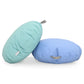 18" Round Floor Poufs with Handles – Set of 2