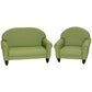 Kids Vegan Leather Chair and Sofa with Adjustable Legs, view 19