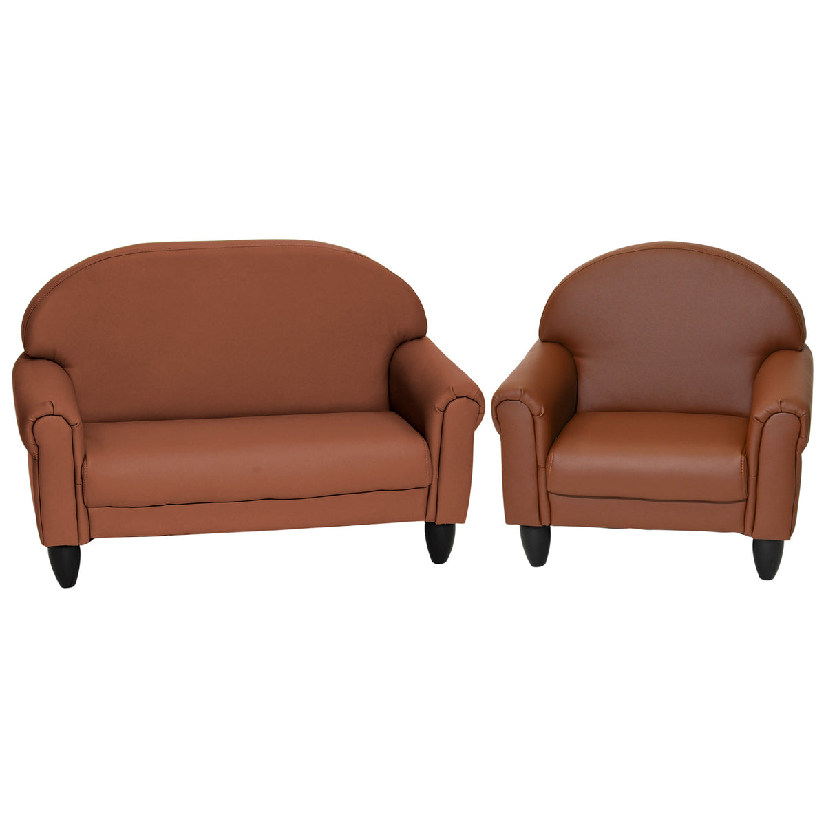 Kids Vegan Leather Chair and Sofa with Adjustable Legs, view 18