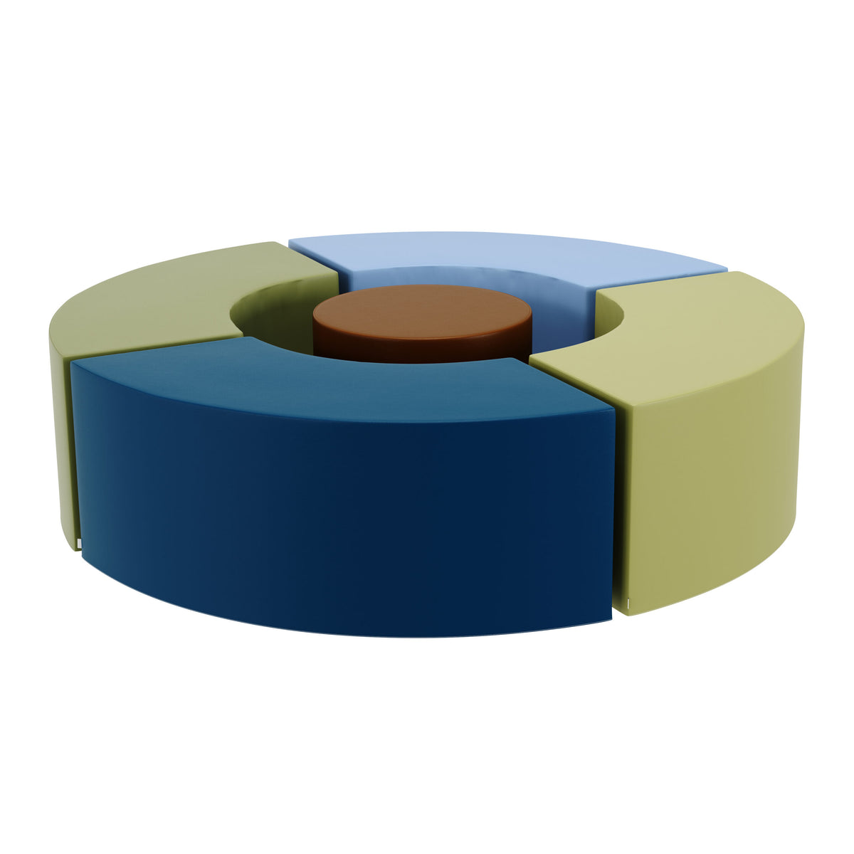 5-Piece Curved Foam Bench Seating Set, view 11
