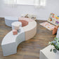 5-Piece Curved Foam Bench Seating Set, view 4
