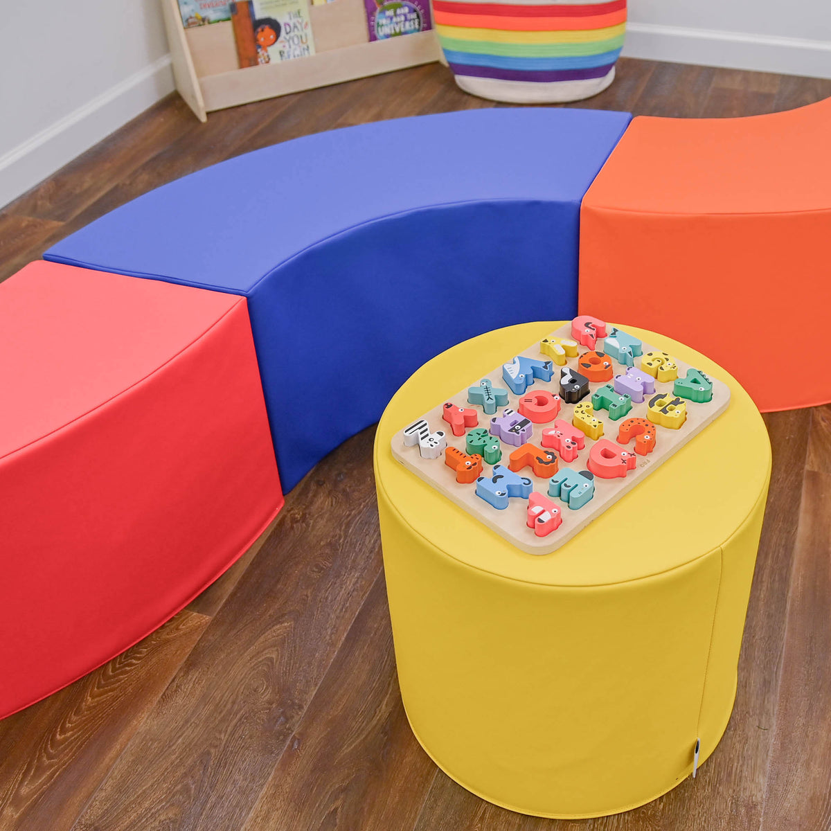 5-Piece Curved Foam Bench Seating Set, view 9