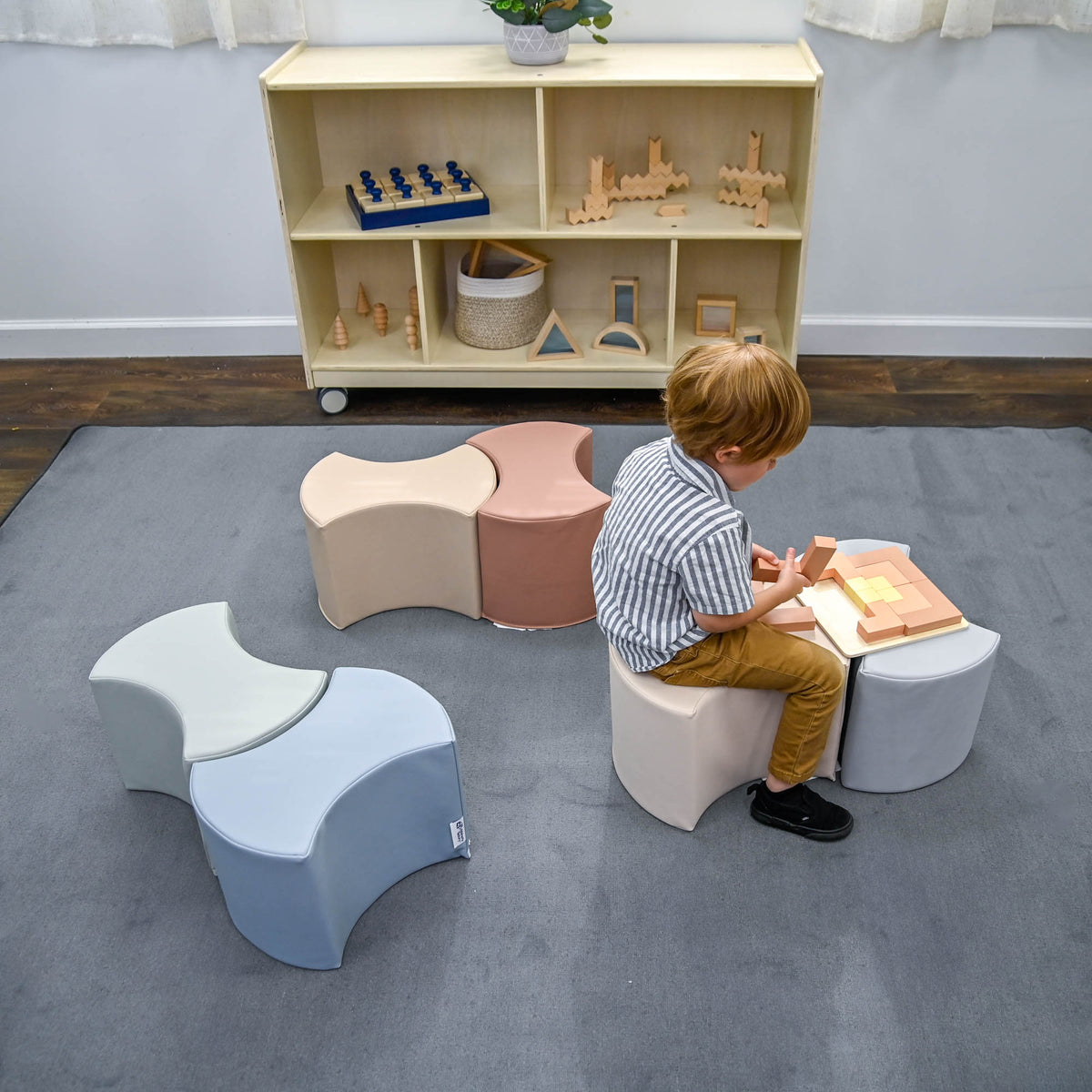Interlocking Bowtie Foam Seating – Set of 6, view 7