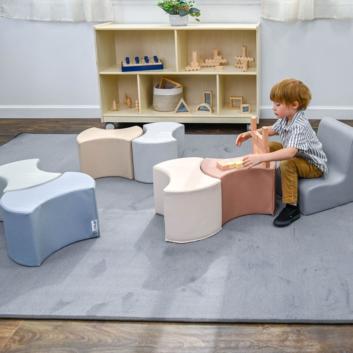Interlocking Bowtie Foam Seating – Set of 6, view 8
