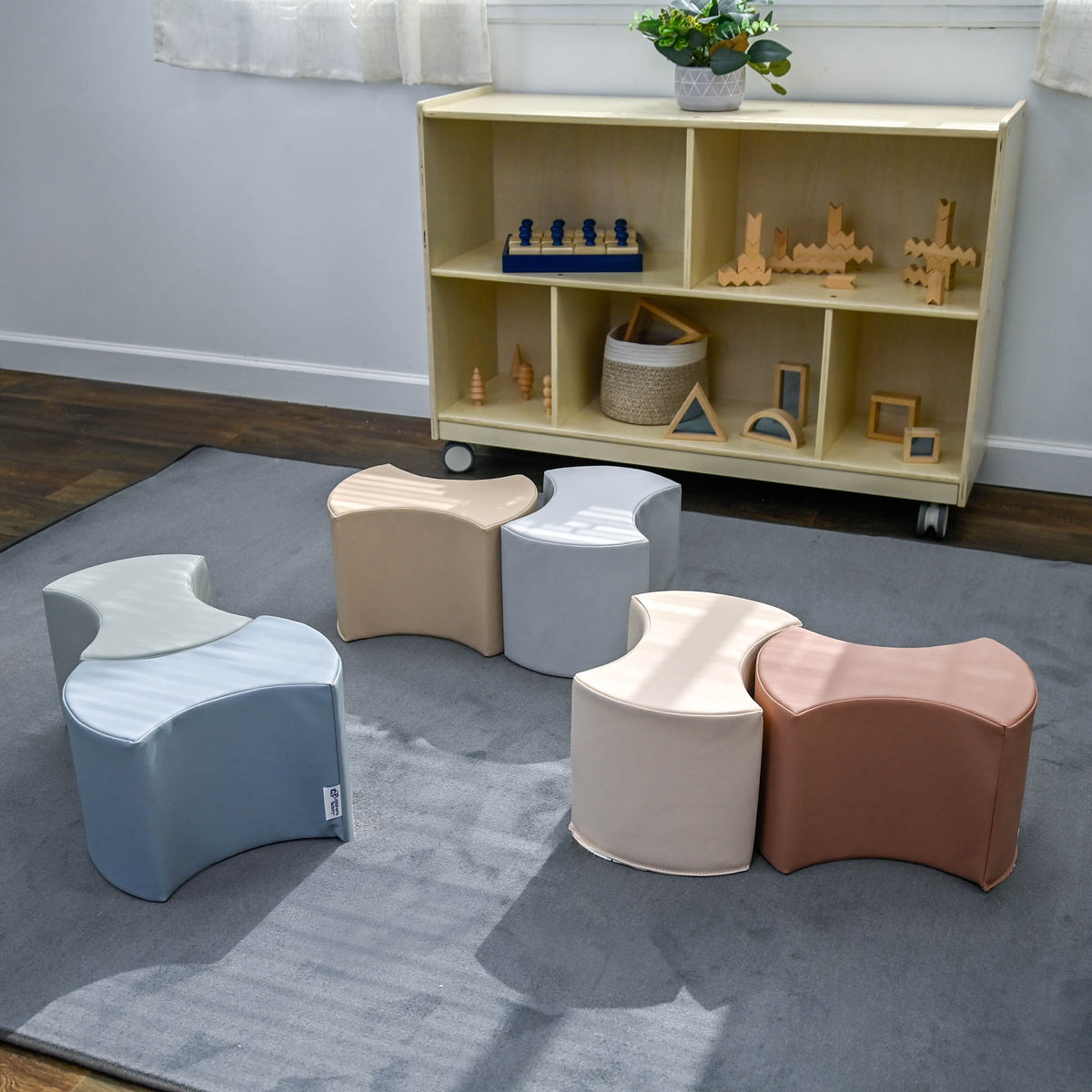 Interlocking Bowtie Foam Seating – Set of 6, view 5