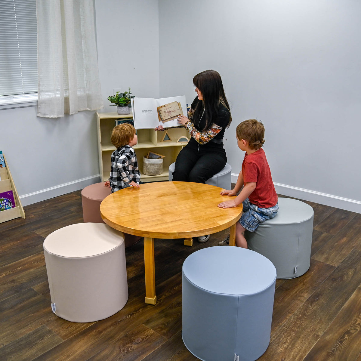 5-Piece Foam Ottoman Seating Set, view 2