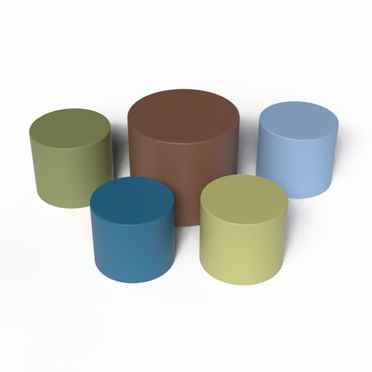 5-Piece Foam Ottoman Seating Set, view 11