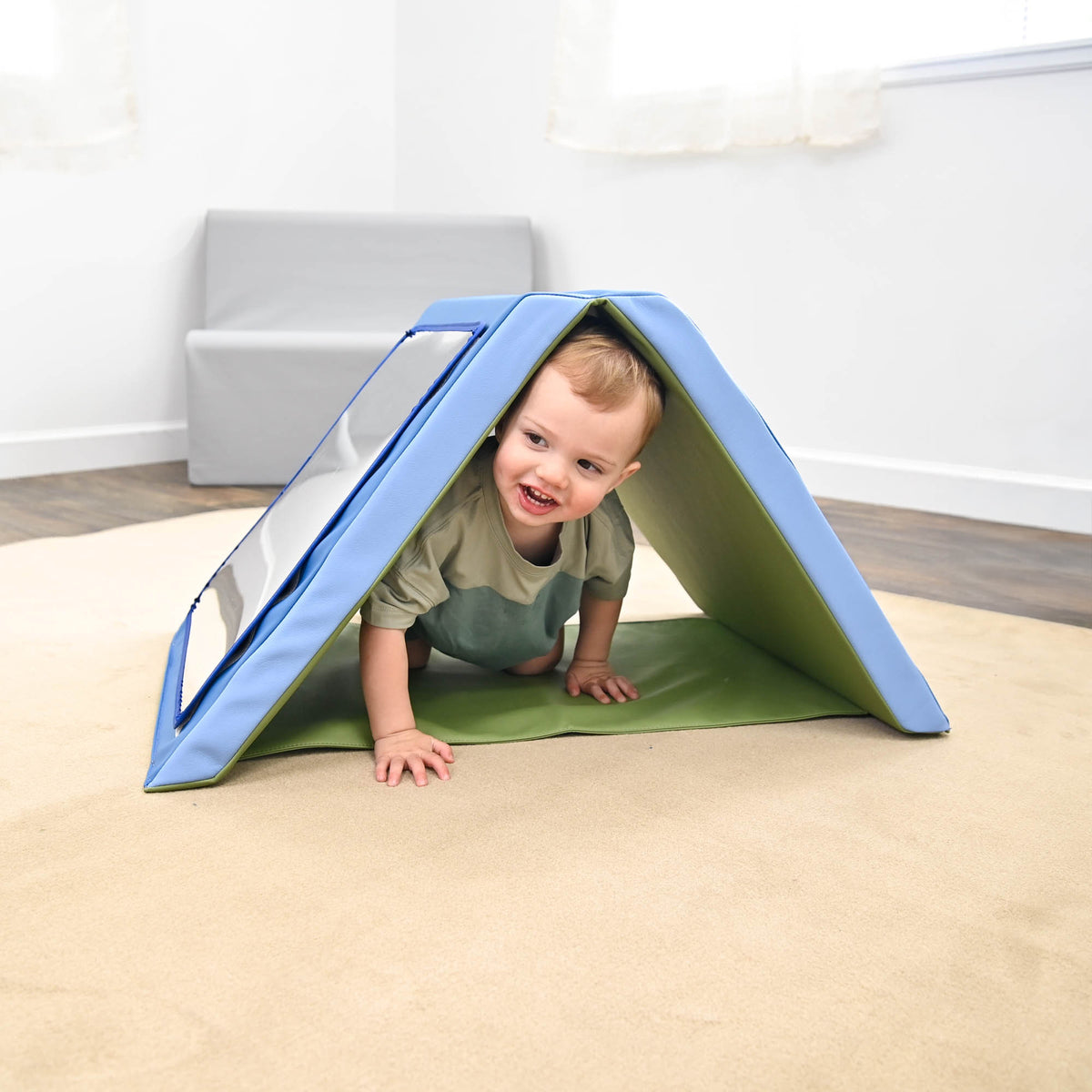 Infant Mirror Tent and Crawl Tunnel, Woodland Colors, view 3