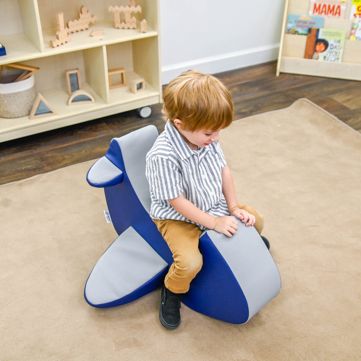 Rocking Airplane Soft Play Ride-On, view 4