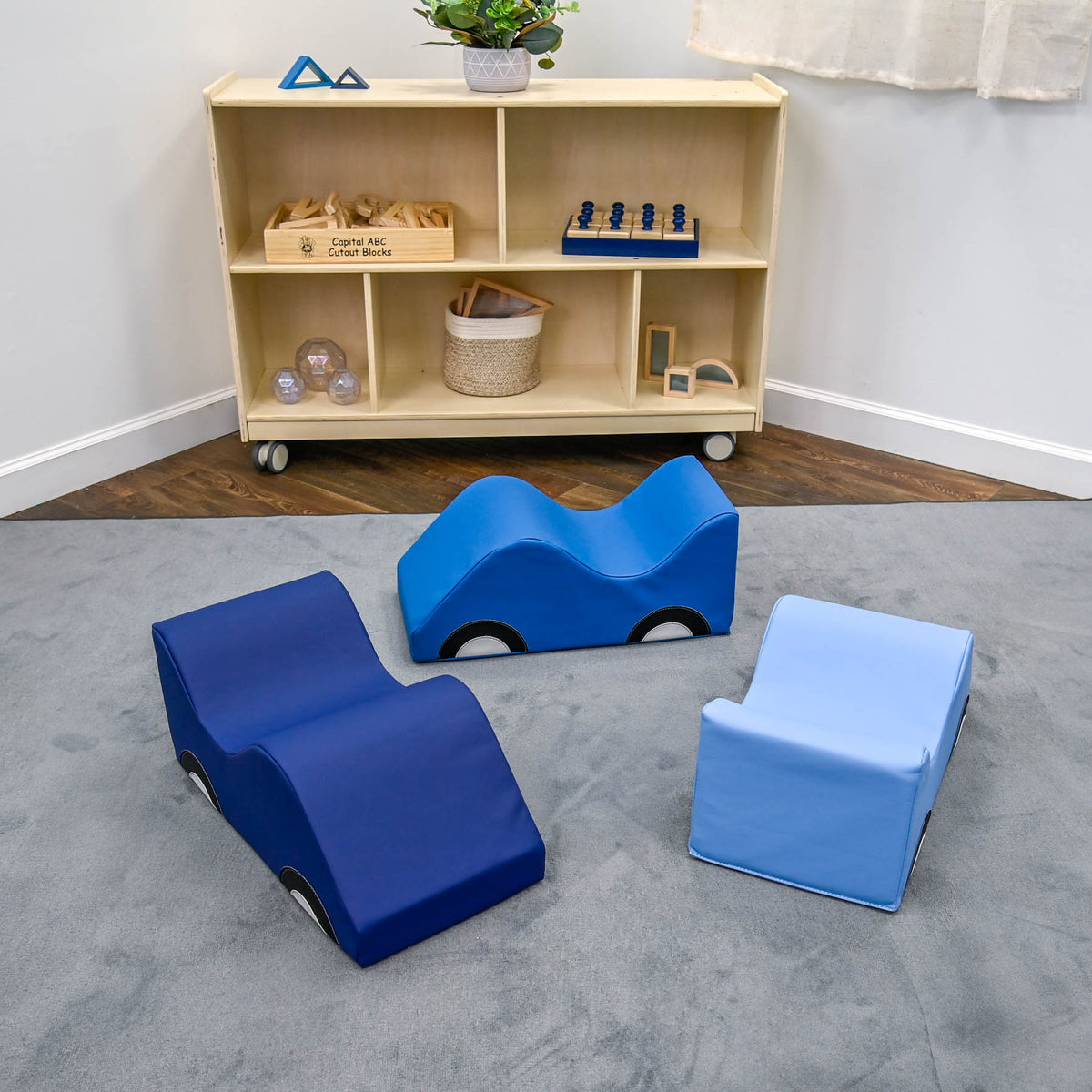 Infant Toddler Soft Foam Cars, Set of 3 – Tranquility, view 2
