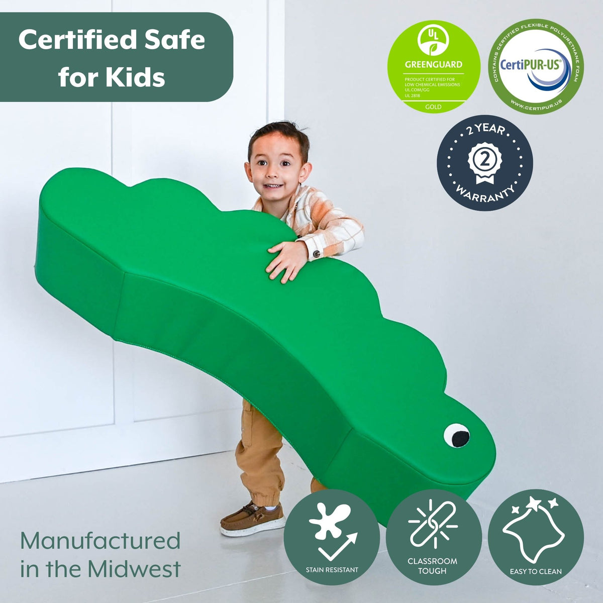 Caterpillar Foam Toddler Rocker and Seat, view 4