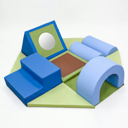 11-Piece Soft Play Shape Obstacle Course – Woodland