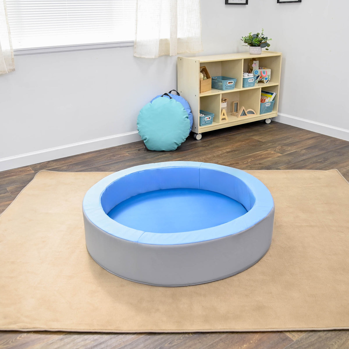 Round Toddler Soft Play Ring with 2" Mat, view 7