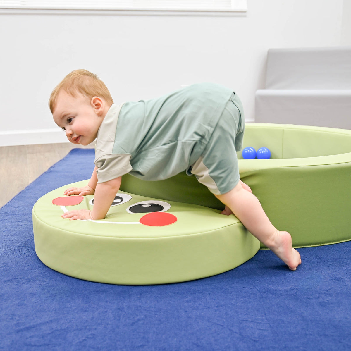 Turtle Soft Play Ring for Toddlers with 2" Mat, view 5
