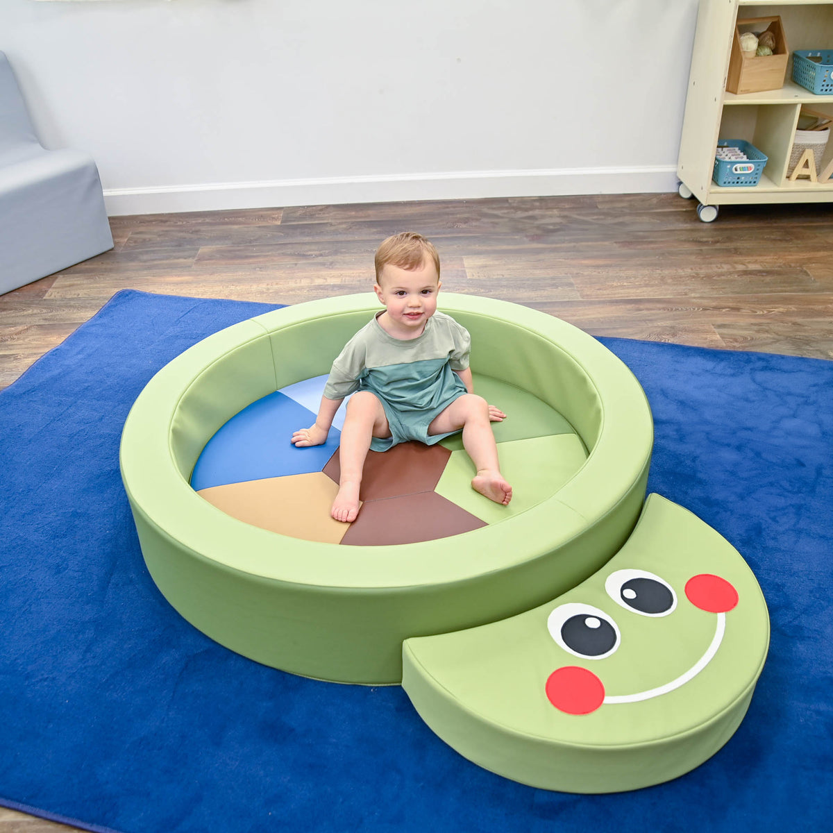 Turtle Soft Play Ring for Toddlers with 2" Mat, view 6