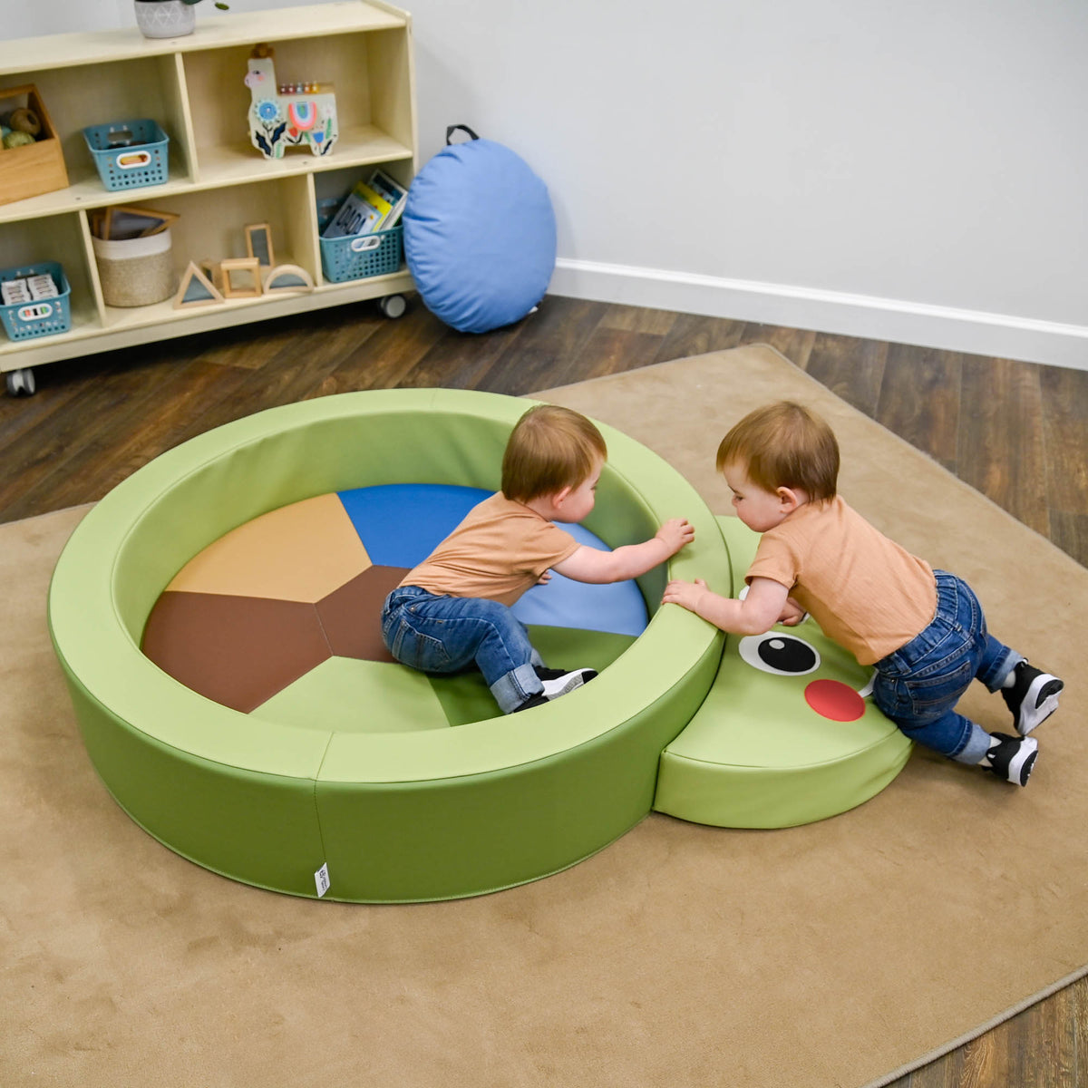 Turtle Soft Play Ring for Toddlers with 2" Mat, view 7