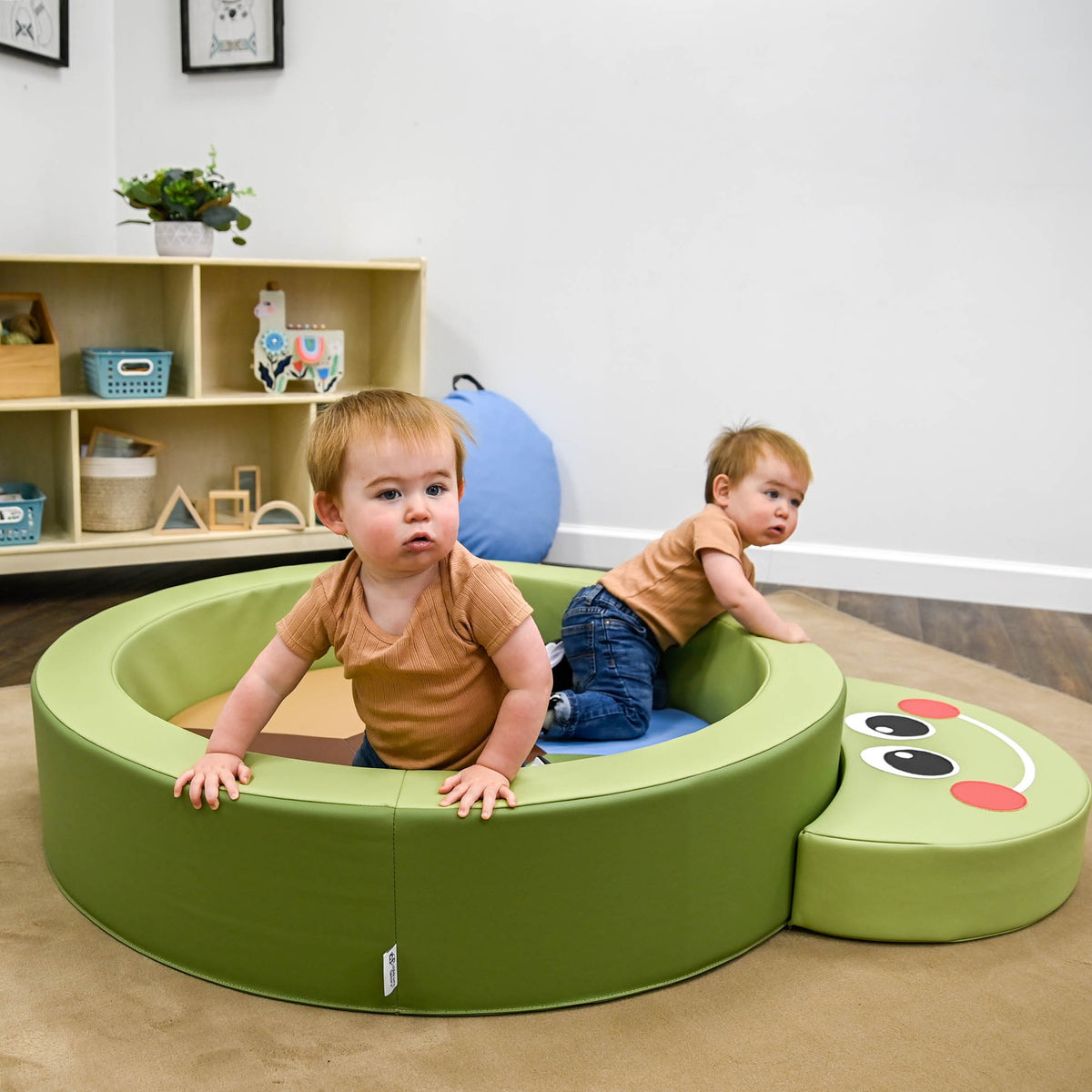 Turtle Soft Play Ring for Toddlers with 2" Mat, view 8