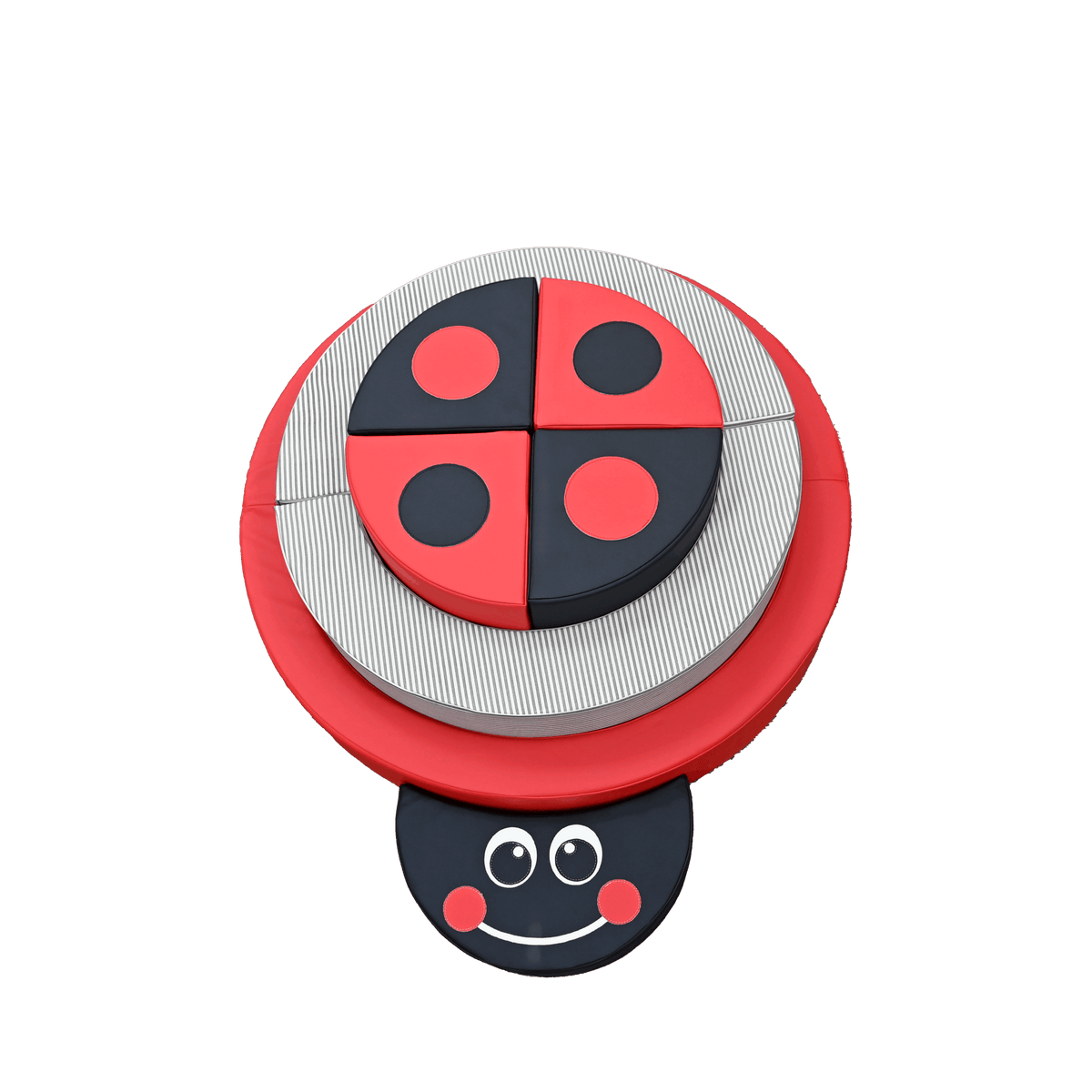 5-in-1 Ladybug Soft Play Climber with Hidden Ball Pit, view 2