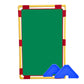 Rectangle Portable Classroom Room Divider Panel, Green / Single / With Support Feet