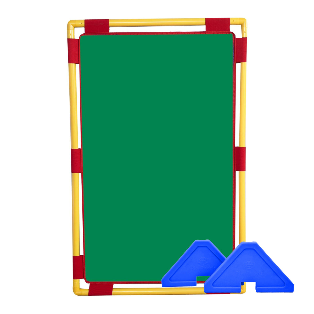 Rectangle Portable Classroom Room Divider Panel, Green / Single / With Support Feet