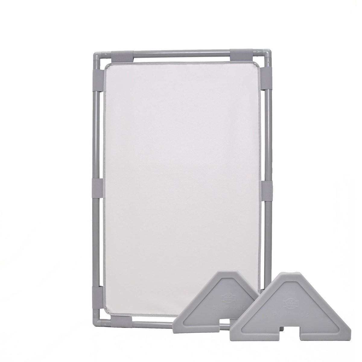 Rectangle Portable Classroom Room Divider Panel, Glacier Gray / Single / With Support Feet