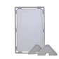 Rectangle Portable Classroom Room Divider Panel, Fog Blue / Single / With Support Feet