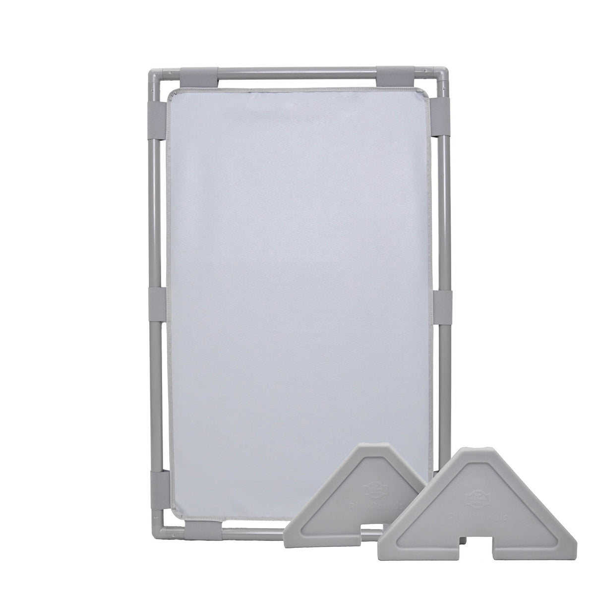 Rectangle Portable Classroom Room Divider Panel, Fog Blue / Single / With Support Feet