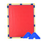 Large Rectangle Portable Classroom Room Divider Panel, Red / Single / With Support Feet