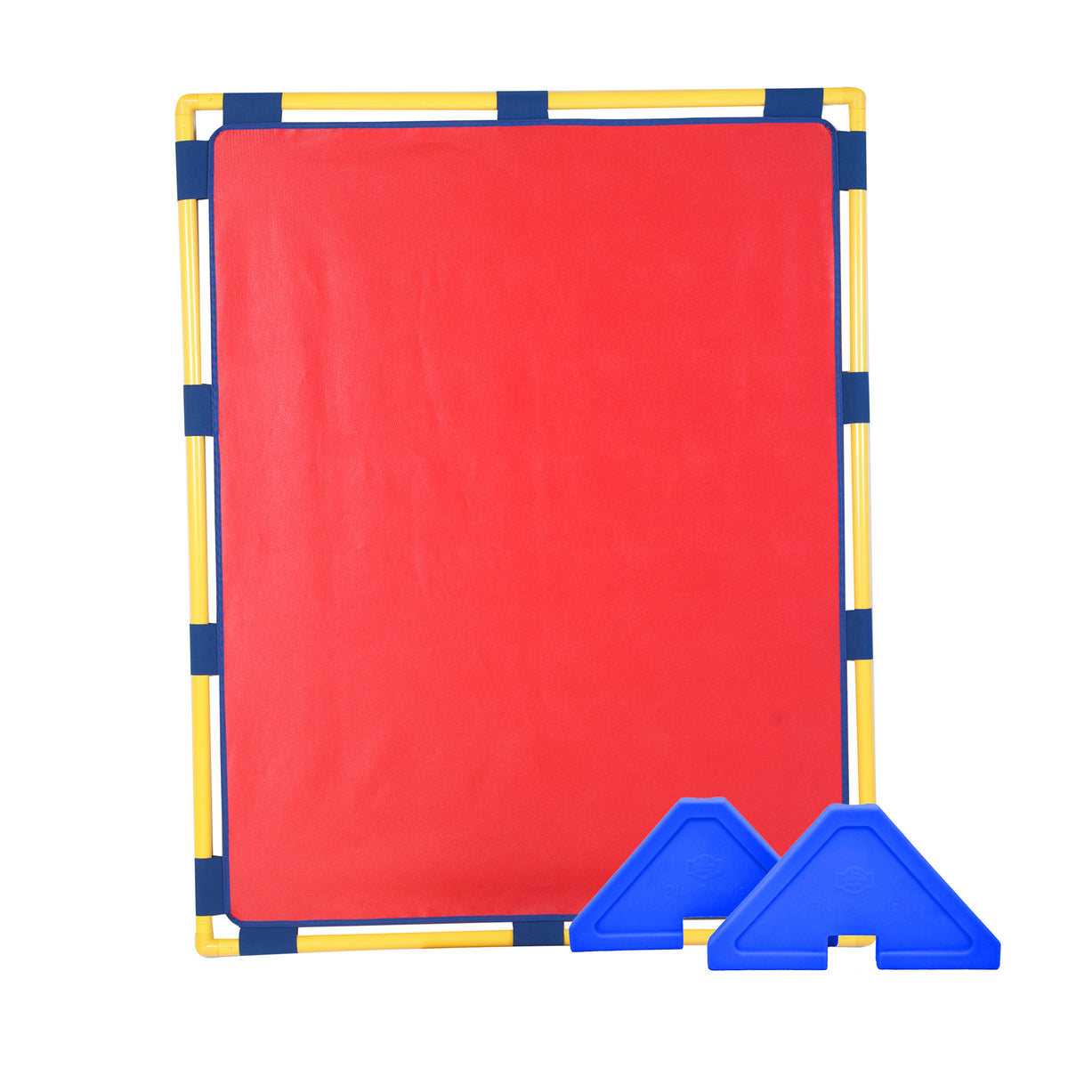 Large Rectangle Portable Classroom Room Divider Panel, Red / Single / With Support Feet