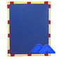 Large Rectangle Portable Classroom Room Divider Panel, Blue / Single / With Support Feet