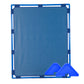 Large Rectangle Portable Classroom Room Divider Panel, Deep Water Blue / Single / With Support Feet
