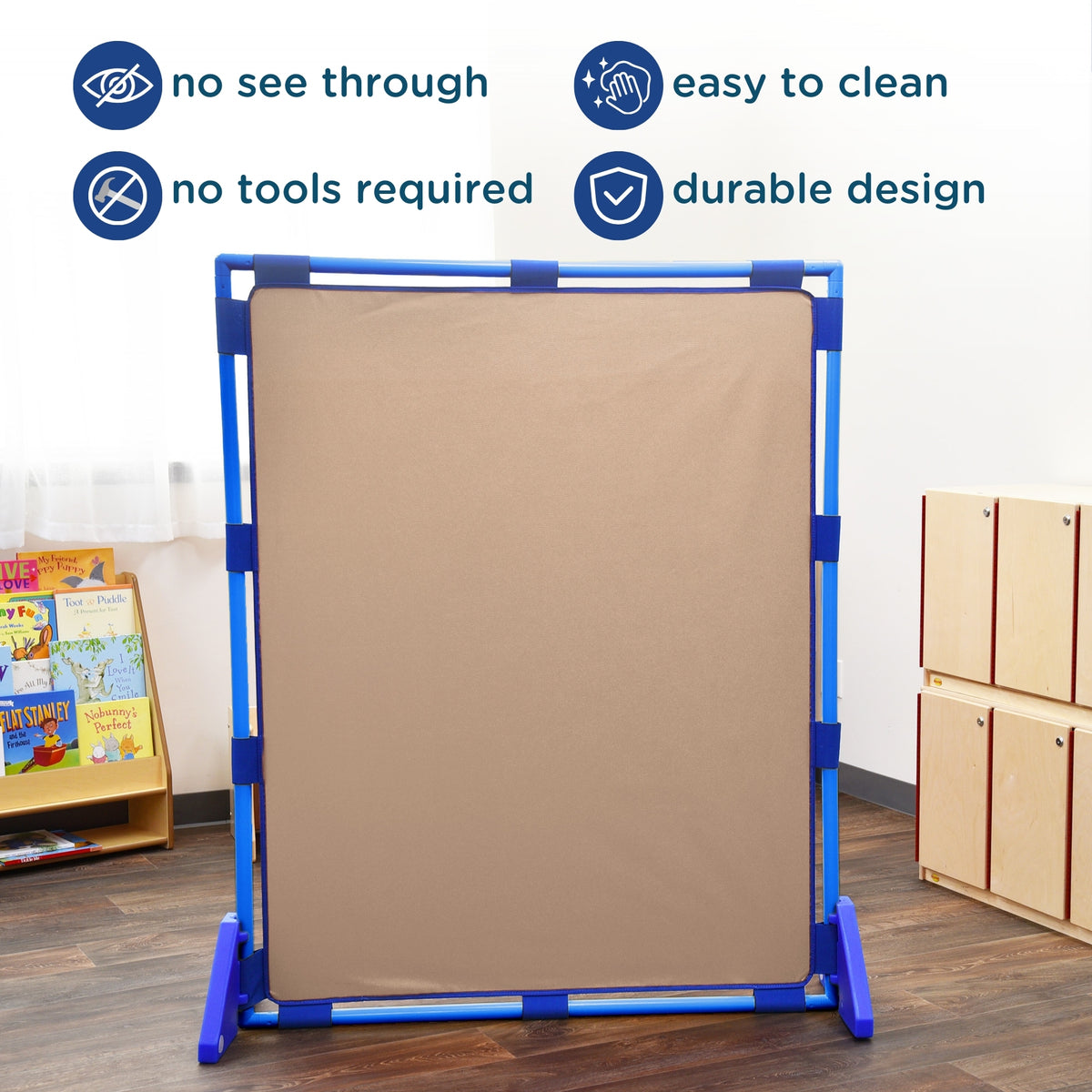 Large Rectangle Portable Classroom Room Divider Panel, view 4