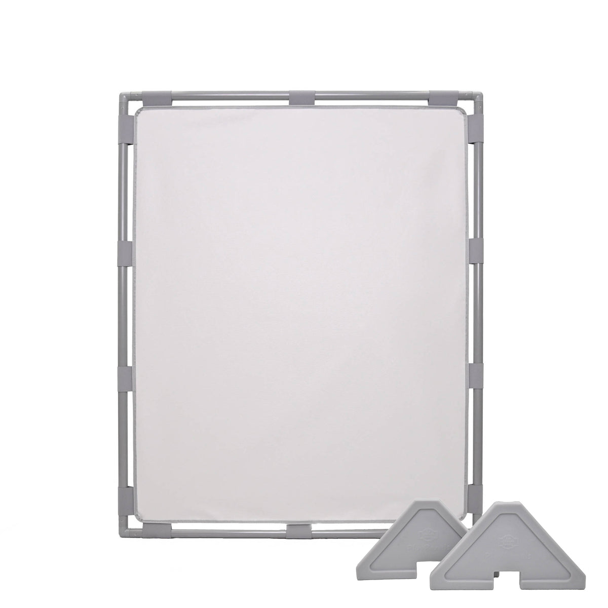Large Rectangle Portable Classroom Room Divider Panel, Glacier Gray / Single / With Support Feet