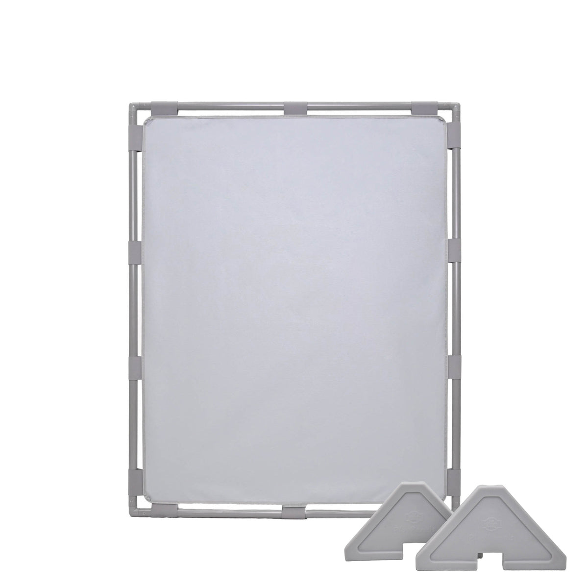 Large Rectangle Portable Classroom Room Divider Panel, Fog Blue / Single / With Support Feet