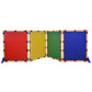 Large Rectangle Portable Classroom Room Divider Panel, Rainbow / Set of 4 / Complete Set
