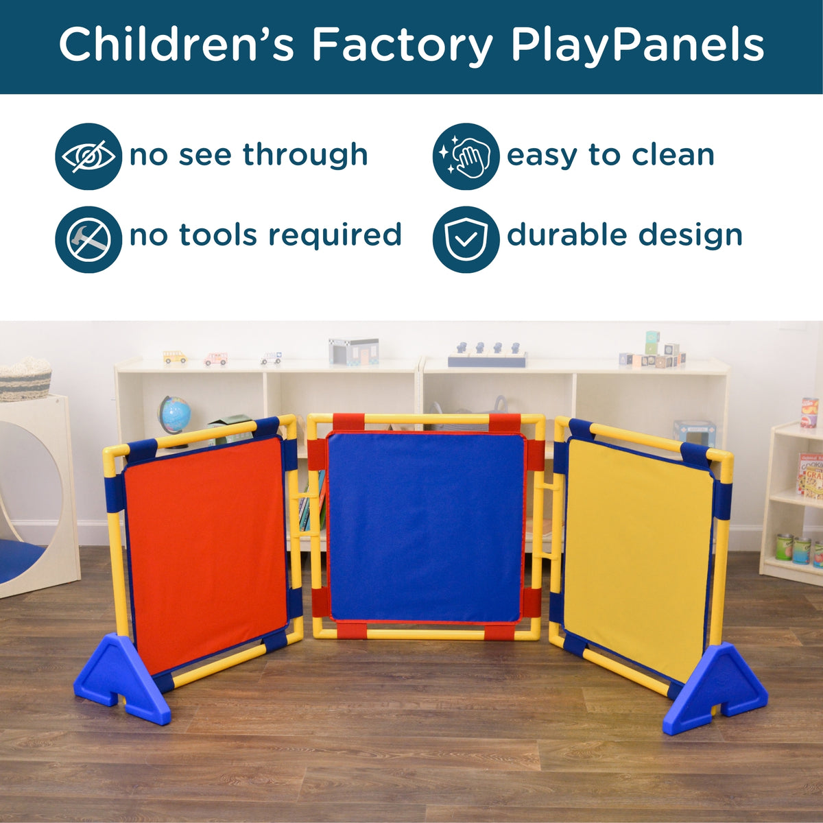 Square Portable Classroom Room Divider Panel Set, view 6
