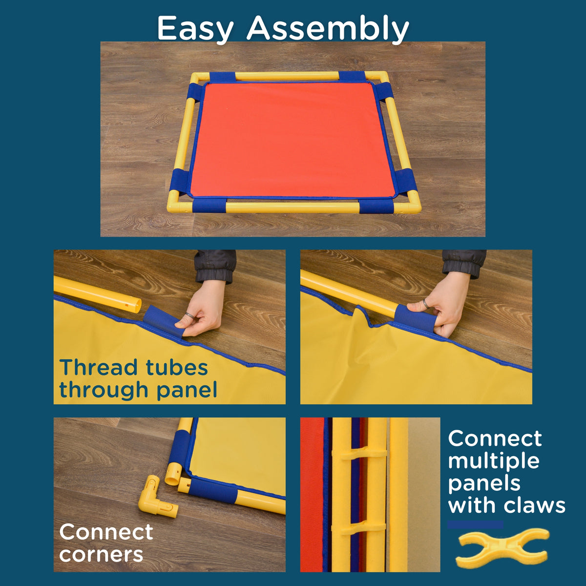 Square Portable Classroom Room Divider Panel Set, view 10