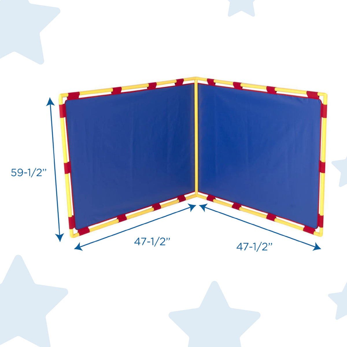 Large Right Angle Freestanding Classroom Divider Panel, view 3