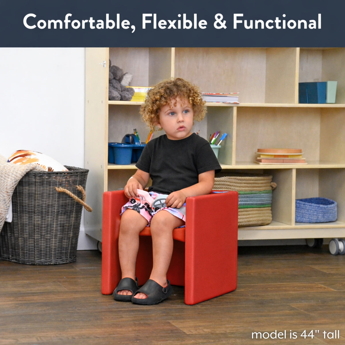 3-in-1 Cube Chair and Table for Toddlers, view 4