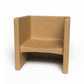 3-in-1 Cube Chair and Table for Toddlers, Almond / Single