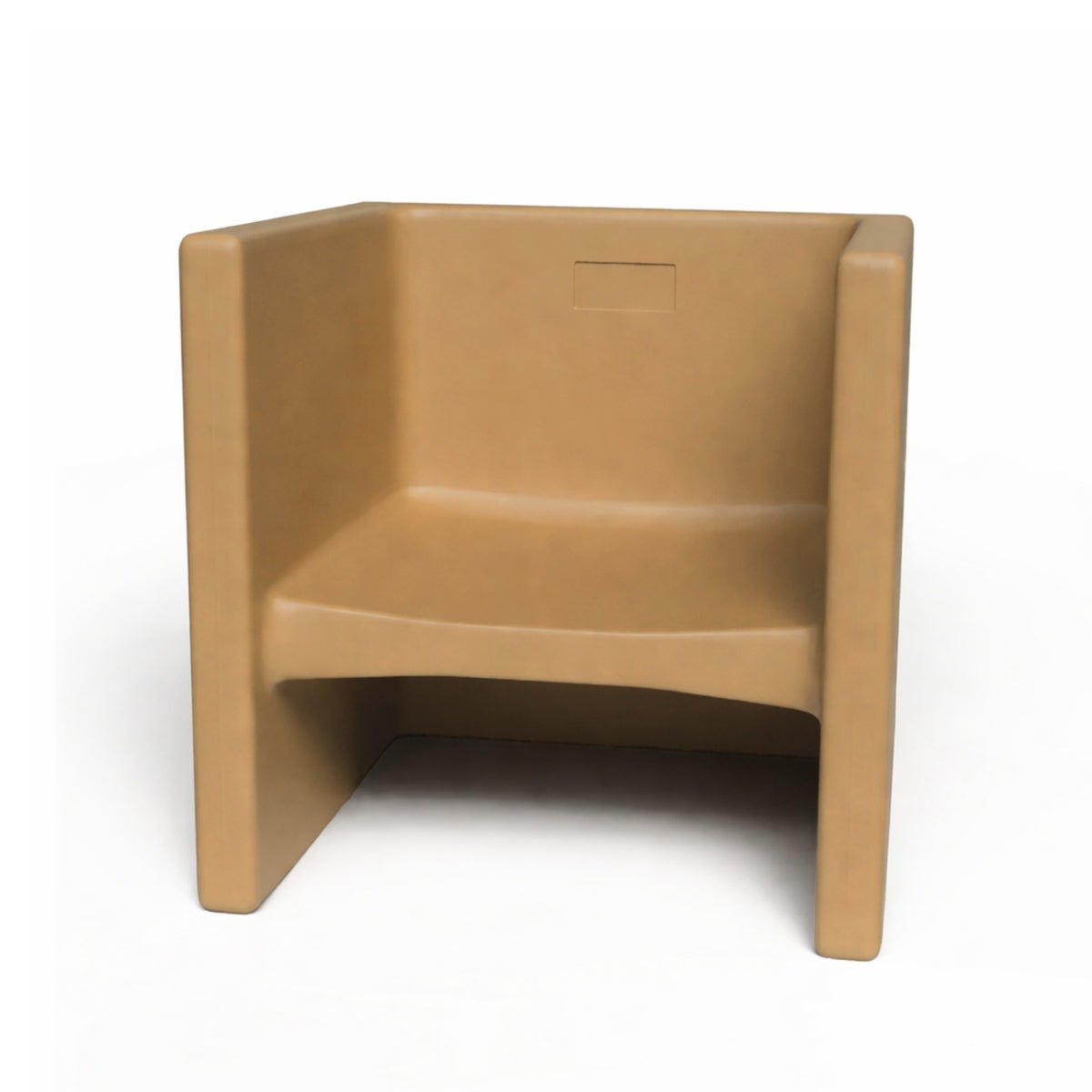 3-in-1 Cube Chair and Table for Toddlers, Almond / Single